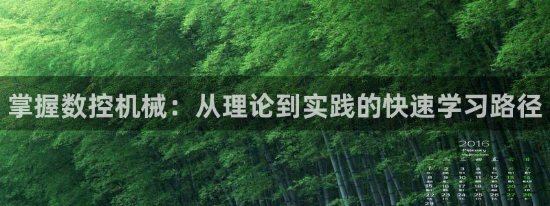 天辰娱乐tff:掌握数控机械:从理论到实践的快速学习路径