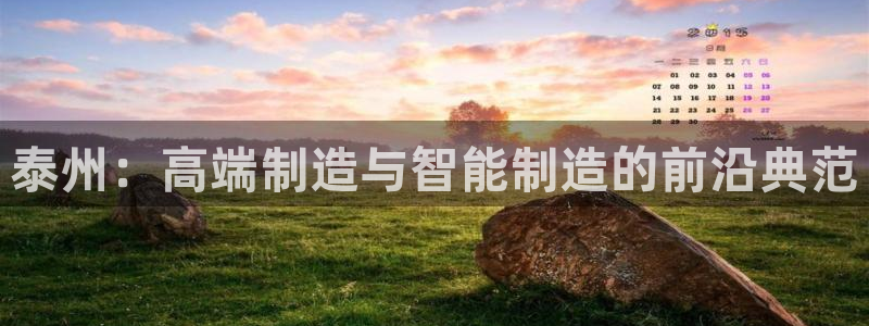 天辰娱乐1996:泰州:高端制造与智能制造的前沿典范